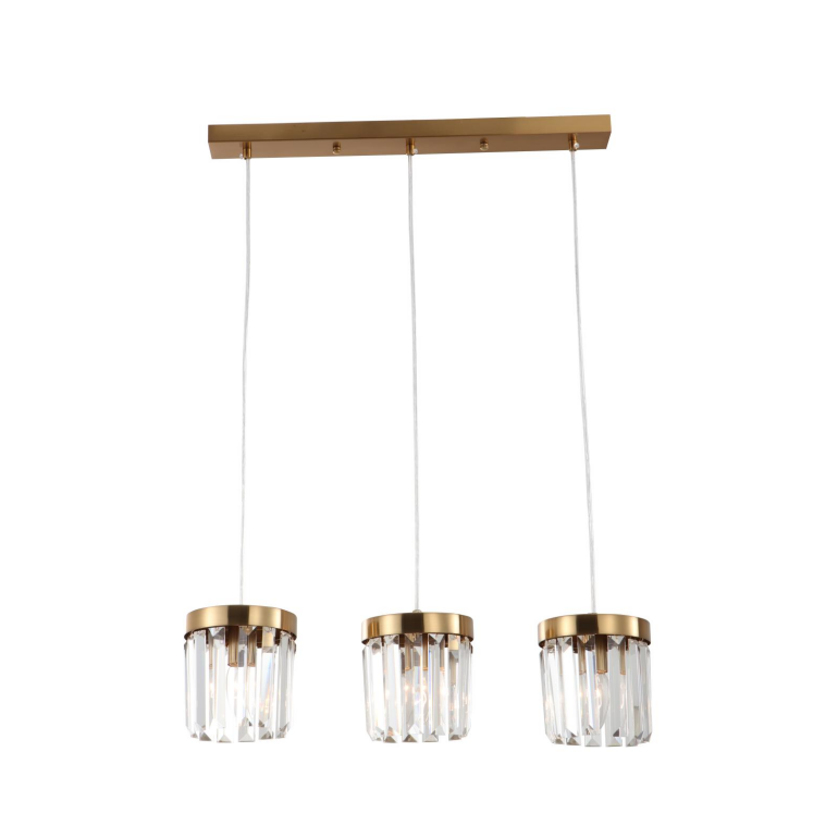 III-lux E14 PRAESSUS Aeris K9 Crystal Bar Pendant lux