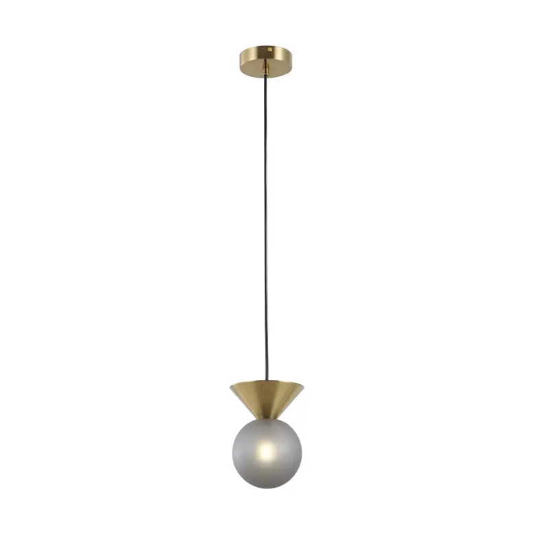 Frosted Smoky Ball Vitri Pendant Lamp