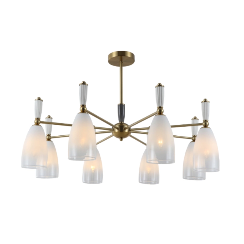 Gradiente Lac White Vitri Ceramic Chandelier