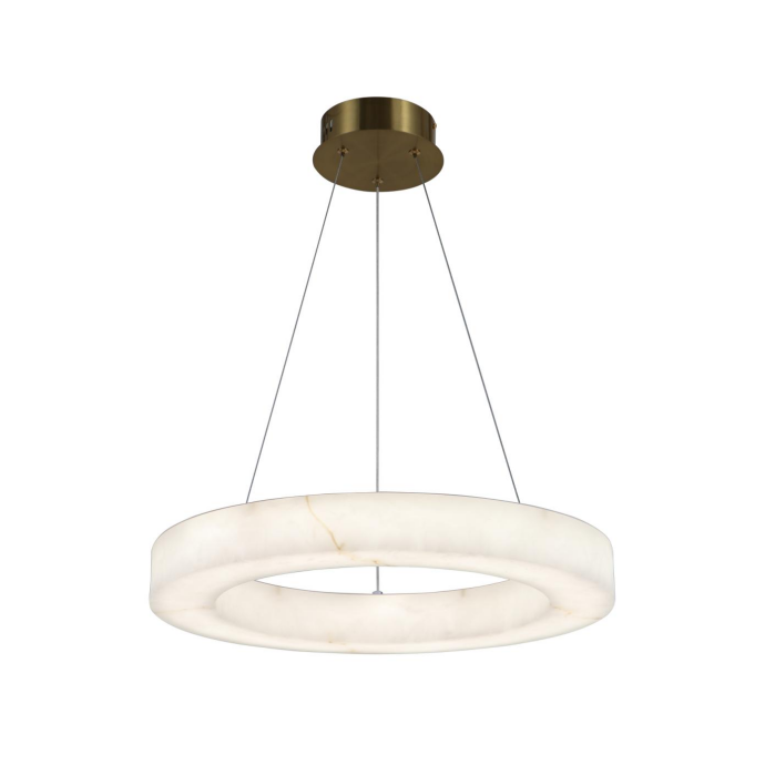 Modern Alabaster Ring DUXERIT Pendant Lux