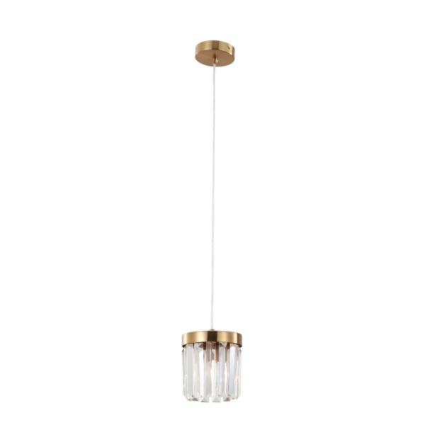 Una E14 Base Aurum K9 Crystal Pendant lux