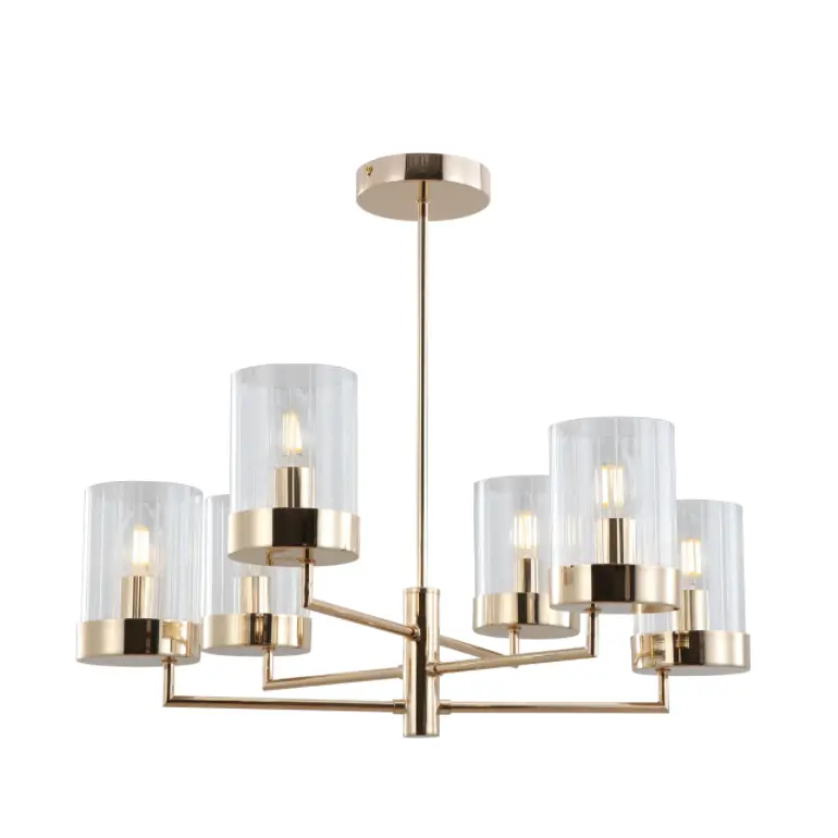 Stripe speculum aurum modern pendant luminaria