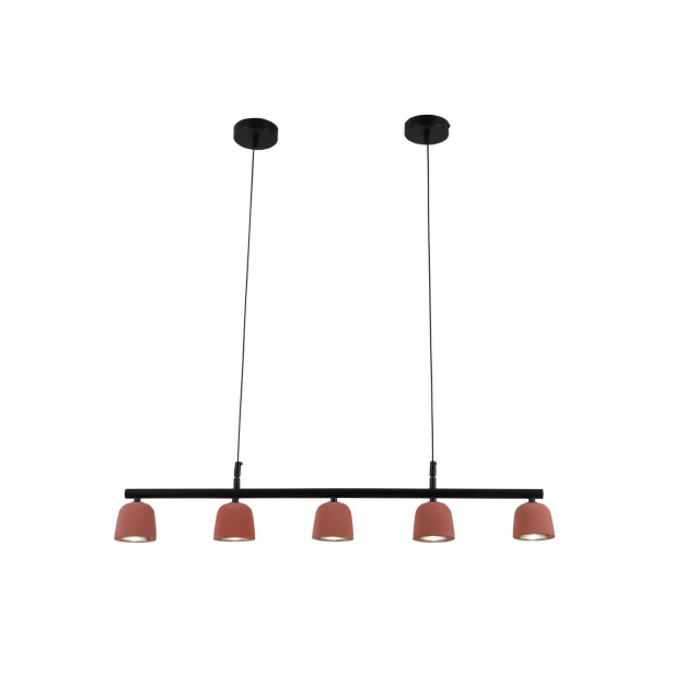 Vulcanus Rubrum Minimalist Caementa Pendant
